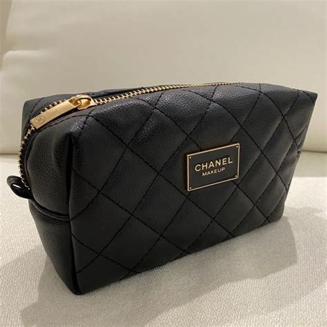 chanel blue makeup bag|Chanel makeup bag for sale.